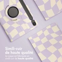 imoshion Coque tablette Design rotatif à 360° Samsung Galaxy Tab S10 Lite / S10 FE / S9 FE - Dancing Cubes