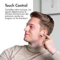 imoshion ﻿Écouteurs Aura Pro - Écouteurs sans fil - Écouteurs sans fil Bluetooth - Avec fonction de réduction du bruit ANC - Blanc