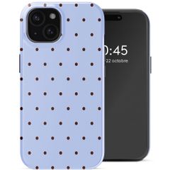 Selencia Coque arrière Vivid Apple iPhone 15 - Happy Dots Digital Sky