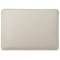 Accezz Leather Pochette ordinateur le Apple MacBook 14 pouces - Beige