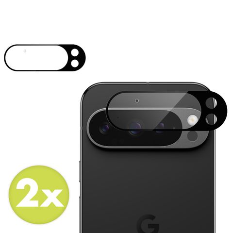imoshion Protection Caméra en verre trempé 2 Pack Google Pixel 9 - Noir
