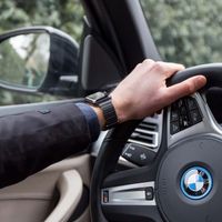 imoshion Bracelet en cuir magnétique Apple Watch Series 1 - 11 / SE / Ultra (44/45/46/49 mm) - Noir