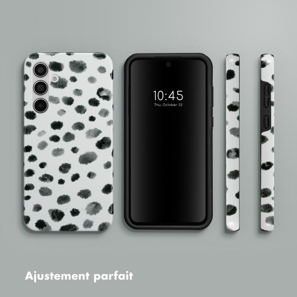 Selencia Coque arrière Vivid Tough Samsung Galaxy A55  - Trendy Leopard