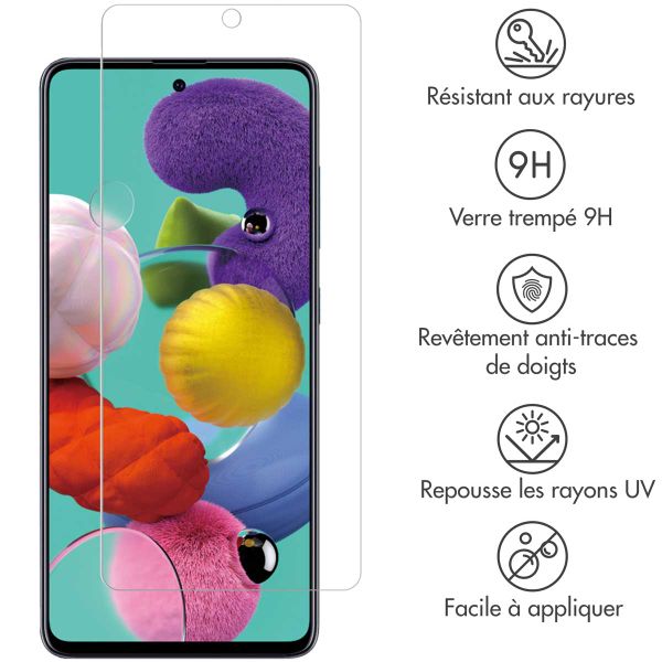 Selencia Protection d'écran en verre trempé Samsung Galaxy A51