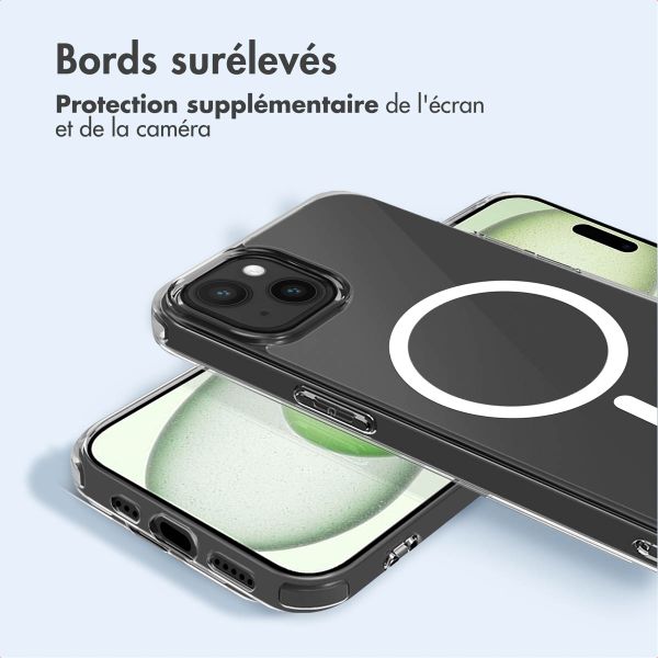 imoshion Coque arrière de protection avec MagSafe iPhone 15 Plus - Transparent