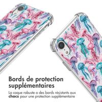 imoshion Coque Design avec cordon Apple iPhone Xr - Jellyfish Watercolor