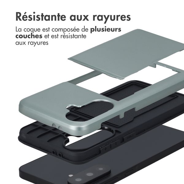 imoshion Coque arrière avec porte-cartes Samsung Galaxy A37 (5G) - Vert