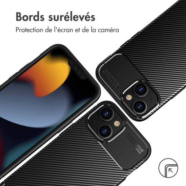 imoshion Coque silicone Carbon Apple iPhone 14 Plus - Noir