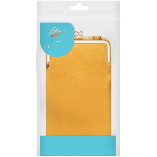 imoshion Sac téléphone en cuir végan Crossbody - Jaune