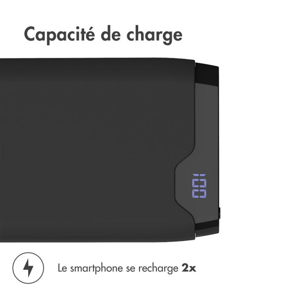 imoshion Batterie externe - 6000 mAh - Quick Charge - Noir