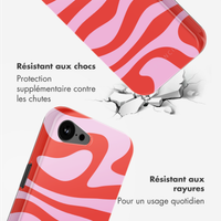 Selencia Coque arrière Vivid avec MagSafe Apple iPhone 16e - Dream Swirl Pink