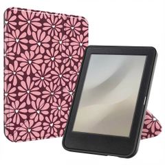 imoshion Étui de liseuse portefeuille design Pliable Kobo Clara Colour / BW - Bloom Love Blush