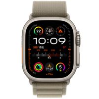 WiWu Bracelet Alpine en nylon Apple Watch Series 1 t/m 11 / SE / Ultra (44/45/46/49 mm) - Olive Green