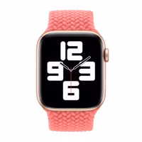 Apple Bracelet Solo tressé Apple Watch | 44/45/46/49 mm - Taille 10 - Pink Punch