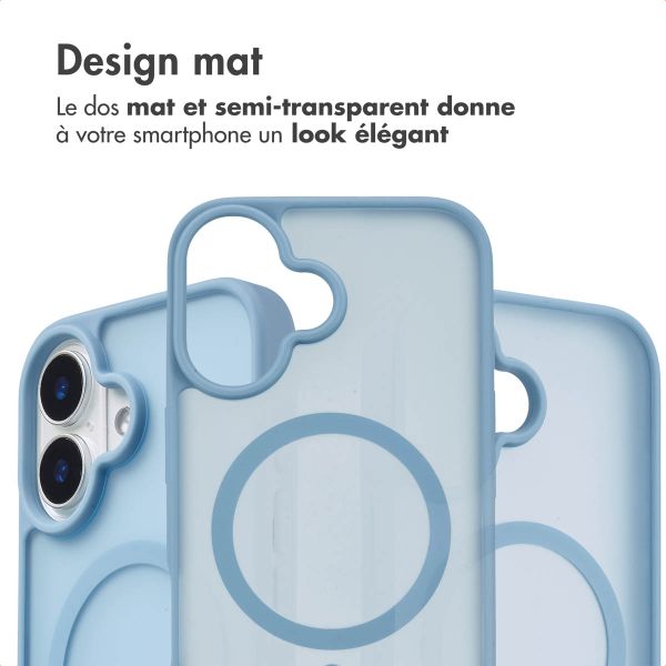 imoshion Coque Color Guard avec MagSafe iPhone 16 - Bleu clair