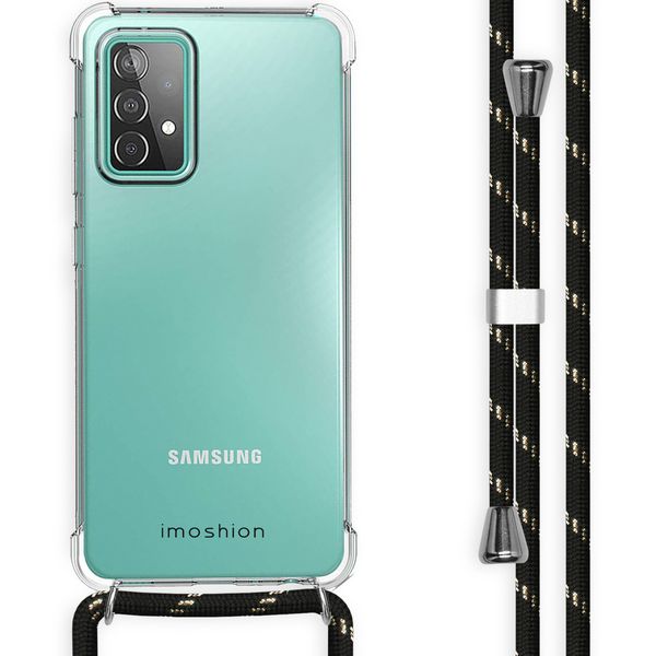 imoshion Coque avec dragonne Samsung Galaxy A52(s) (5G/4G) - Noir & Doré