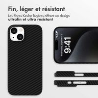 Accezz Coque Kevlar MagSafe Apple iPhone 15 - Noir