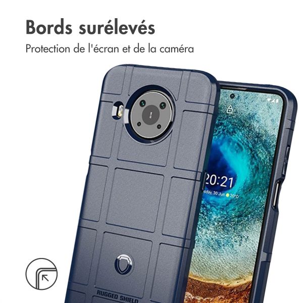 imoshion Coque Rugged Shield Nokia X10 / X20 - Bleu foncé