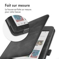 imoshion Étui de liseuse portefeuille avec strap et support Kobo Clara Colour / BW - Noir