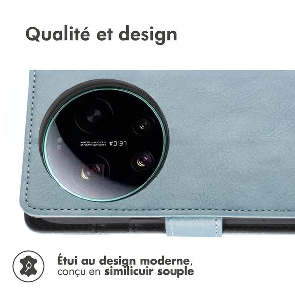 imoshion Étui de télephone portefeuille de luxe Xiaomi 17 Ultra - Bleu clair