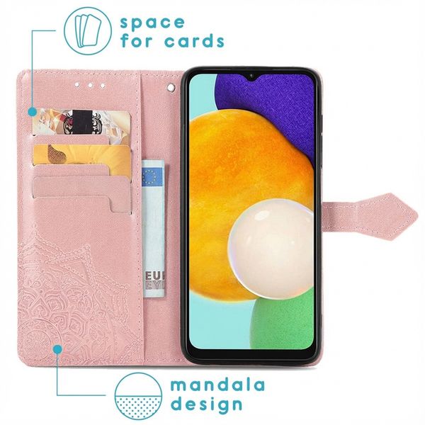 imoshion Etui de télephone Mandala Samsung Galaxy A13 (5G) / A04s - Rose Doré