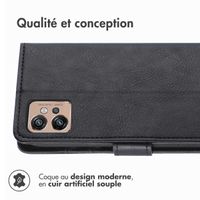 imoshion Étui de téléphone portefeuille Luxe Motorola Moto G32 - Noir