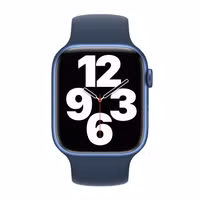 Apple Bracelet Boucle unique en Silicone Apple Watch Series 1 - 11 / SE / Ultra (44/45/46/49 mm) - Taille 12 - Abyss Blue