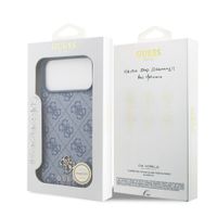 Guess Coque 4G Metal Logo MagSafe Apple iPhone 17 Pro - Bleu