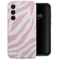 Selencia Coque arrière Vivid Tough Samsung Galaxy A55 - Colorful Zebra Old Pink