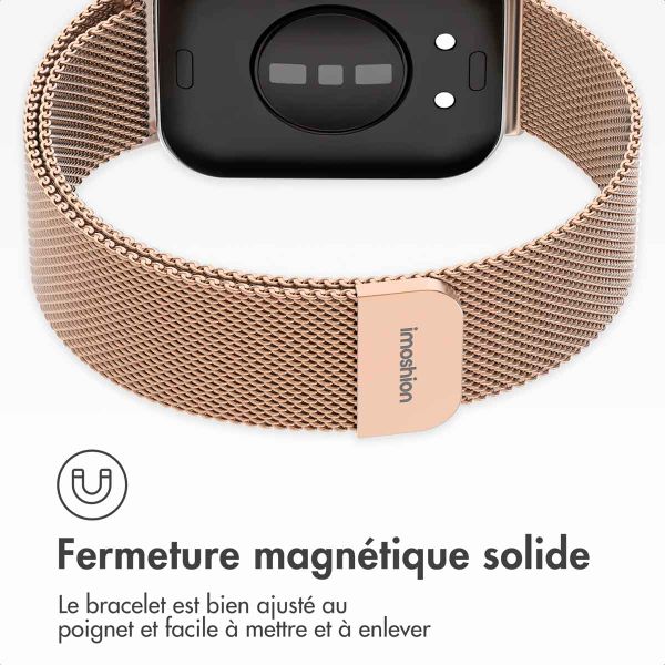 imoshion Bracelet magnétique milanais Huawei Watch Fit 3 - Rose Gold