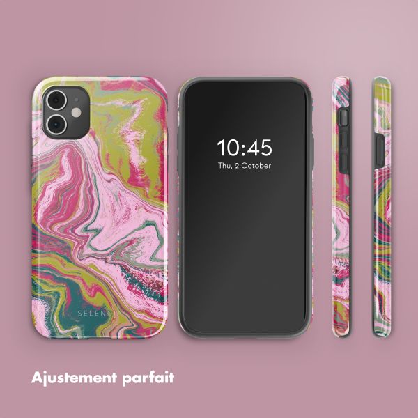 Selencia Coque arrière Vivid Tough iPhone 11 - Marble Pink