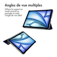 imoshion Coque tablette Trifold Apple iPad Air 13 pouces (2025) M3 / (2024) M2 - Bleu foncé
