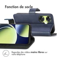 imoshion Étui de télephone portefeuille de luxe OnePlus Nord CE 3 / CE 3 Lite - Bleu foncé