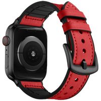 imoshion Bracelet en cuir véritable Apple Watch Series 1 t/m 9 / SE (38/40/41 mm) | Series 10 / 11 (42 mm) - Rouge
