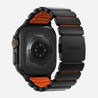 Nomad Bracelet Stratos Apple Watch Series 1 - 11 / SE / Ultra (44/45/46/49 mm) - Ultra Orange / Black Titanium