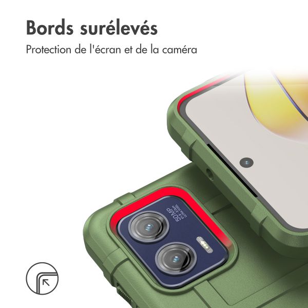 imoshion Coque Rugged Shield Motorola Moto G73 - Vert foncé