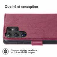 imoshion Étui de télephone portefeuille Samsung Galaxy S25 Ultra - Bordeaux