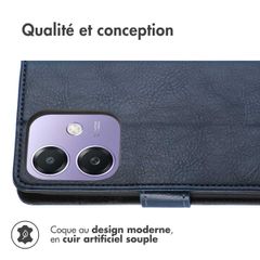imoshion Étui de télephone portefeuille Oppo A40 (4G) / Oppo A40M (4G) / Oppo A60 (5G) - Bleu foncé