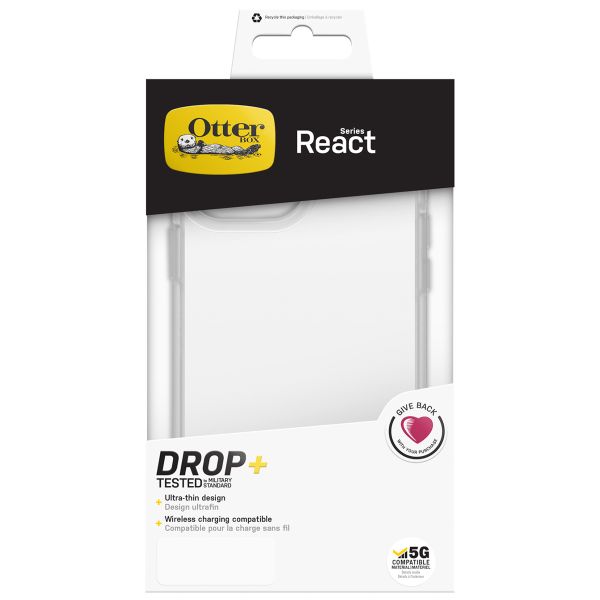 OtterBox Coque arrière React iPhone 13 Pro Max - Transparent