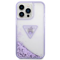 Guess Coque Liquid Glitter iPhone 14 Pro - Lila