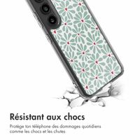 imoshion Coque Design Samsung Galaxy S23 - Bloom Love Sage Green