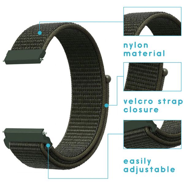 imoshion Bracelet en nylon Garmin Vivoactive 4L - Vert