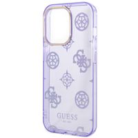 Guess Coque Peony Glitter Apple iPhone 14 Pro - Violet