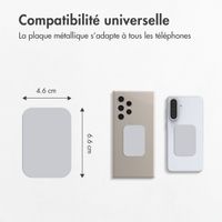 imoshion Lot de 2 plaques métalliques pour support magnétique - Gris
