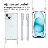 imoshion Coque avec cordons de téléphone Apple iPhone 15 - Perles
