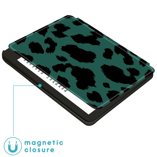 imoshion Design Slim Hard Sleepcover avec support Kobo Sage / Tolino Epos 3 - Green Panther