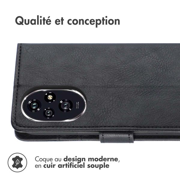 imoshion Étui de télephone portefeuille Honor 200 Pro - Noir