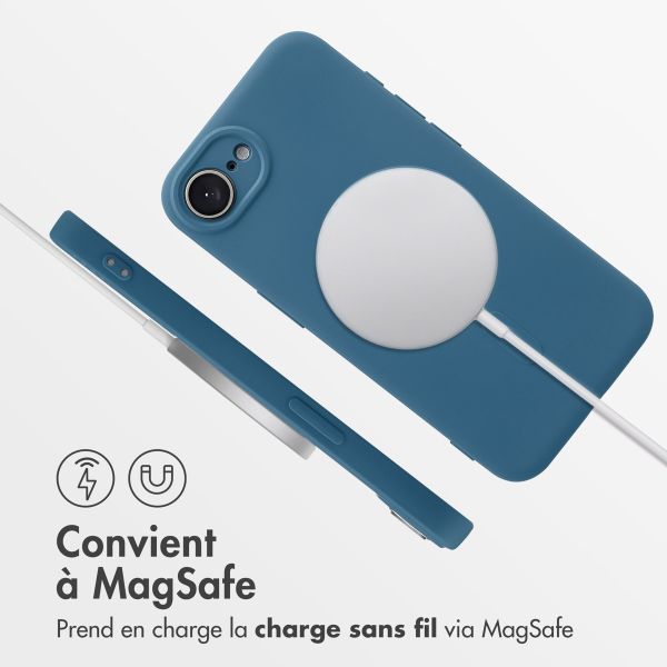 imoshion Coque Couleur avec MagSafe iPhone 16e - Bleu foncé