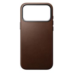 Nomad Coque arrière Traditional Leather avec MagSafe Apple iPhone 17 Pro Max - Marron