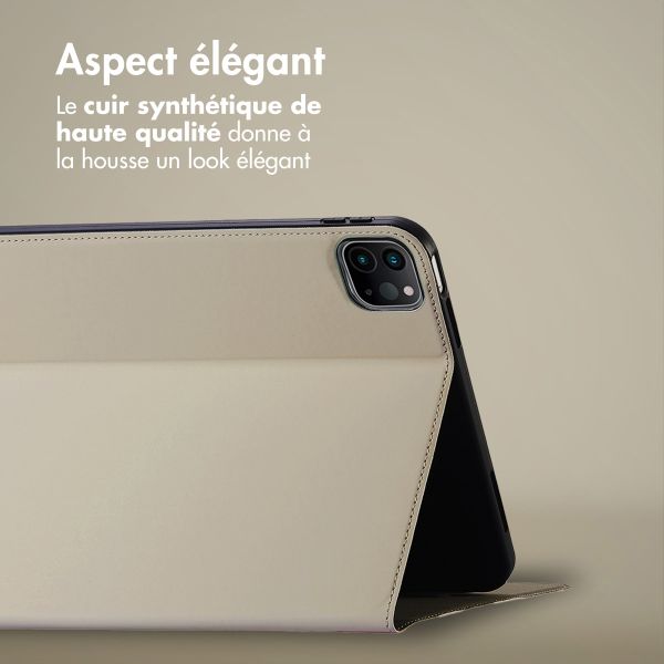 Accezz Coque tablette Classic Apple iPad Pro 11 (2018/2020/2021/2022) / Air 5 (2022) / Air 4 (2020) - Greige